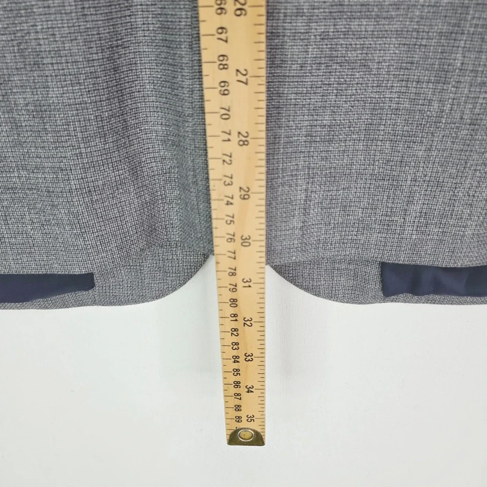 Jos. A. Bank Men 50R Traveler 100% Wool Gray Two Button Blazer Sport Coat Jacket